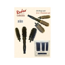 Rodeo 3in1 Saç Fırça Seti Siyah-gold 0.18