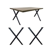 Metal Masa Ayağı Çapraz Model X Masa Ayakları 1,5 Mm Kalınlık