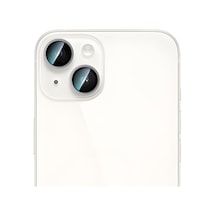 İphone 14 Uyumlu Caseworld Alloy Serisi Oleofobik Anti Reflective Kamera Lens Koruyucu Gümüş