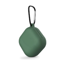 Caseonn Samsung Galaxy Buds Fe - Buds Core Kılıf Askı Aparatlı Mat Silikon Yeşil