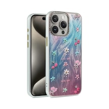 Apple iPhone Uyumlu, 15 Pro Max Kılıf Blade Aynalı Desenli Kapak - Desen 4