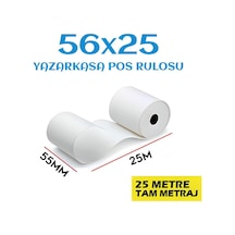 56x25 Termal Pos Rulosu 1 Paket-10'lu