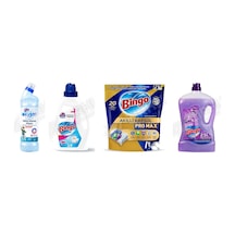 Bingo Oksi Jen 750 Ml + Amber Sıvı Det. 1755 Ml + Tablet Pro 20'li + Yüzey Tem. Fresh 2.5 Lt 4'lü Set Diğer