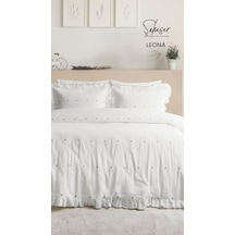 Şaheser Home Collection Jakarlı Nev Takımı Çift Kişilik Leona Bej Renkli