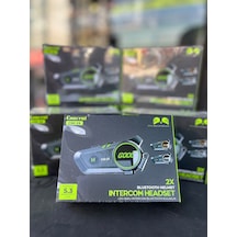 2 Bağlantılı Motosiklet Kask Kulaklık Intercom Işıklı İnterkom