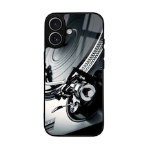 Apple Uyumlu iPhone 17 Uyumlu Plakçalar Tasarımlı Glossy Telefon Kılıfı Çok Renkli