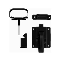 National Hardware N101-576 Salıncak Kapı Sürgüsü, Siyah, 3/4 İnç
