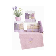 Nakışlı 3&apos Lü Mutfak Ve El & Yüz Havlu Seti 30x50 Cm Lavanta, Nakıslımutfak 4 Renk