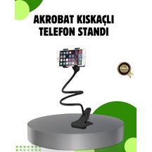 Akrobat Masaüstü Mandallı Telefon Tutucu 360 Derece Dönebilen Belirtilmemiş 94770523