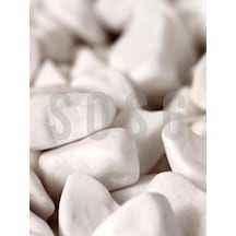Beyaz Çakıl Taşı Dolomit Taşı Bahçe Süsü Akvaryum Taşı Dere Çakıl Taşı 1-2 Cm 3 Kg