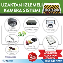 Okul Ve Servis Taşıtları Için 1 Tb Kayıtlı 3G Destekli Kamera Set