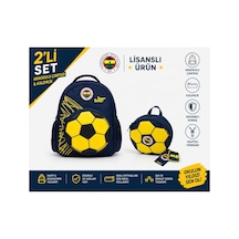 Fenerbahçe 3d Suni Deri Anaokulu Çantası 26785+ Kalemlik 26787 Çok Renkli