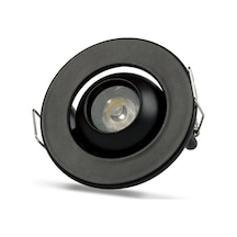 1 Adet Noas Yl94 0201 Siyah Kasa 1w Led Spot 6500k Beyaz Işık