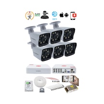 6'lı Güvenlik Kamerası Seti - 5mp Sony Seculens Kdj-6s-8w-kk-p-v1