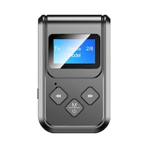 Bluetooth 5.0 2in1 Alıcı Verici Düşük Gecikmeli Lcd Ekranlı Bt Kit