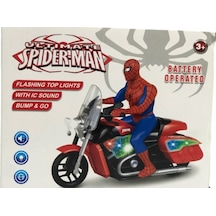 Enoy Motorlu Pilli Işıklı Spiderman Örümcek Adam