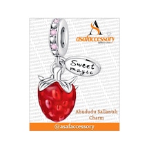 Çilek Sallantılı Charm Asafaccessory Kırmızı