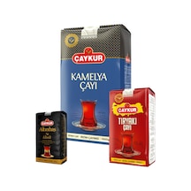 Tiryaki 500gr, Kamelya 1kg, Altınbaş 200gr Dökme Çay Paketi