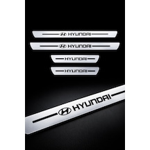 Hyundai Krom Plastik 4 Parça Kapı Parlak Eşik Seti