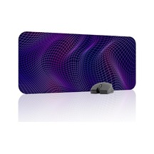 Vaporwave Grid Oyuncu Gaming Mouse Pad Kauçuk Kaymaz Taban Mousepad V3, 70x30 Xl