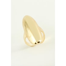 Csmtex 1 Oval Metal Yüzük-sarı 67943330