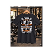 Segungear Limits Erkek Regular Fit Baskılı Spor Tişört Gri - 931810937 Gri