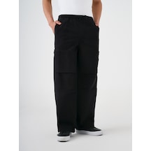 Baggy Fit Erkek Pantolon Siyah