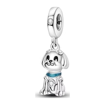 Fubena Robot Dost Köpek Sallantılı Gümüş Charm