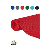 Hortumtech Zmat Yıldız Paspas Kaydırmaz Pvc Islak Zemin Duş Havuz Su Tahliyesi 5 Mm - Kırmızı 120 X 280 Cm