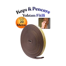 Kahverengi 10 X 2 20 Metre Kendinden Yapışkanlı Kapı Pencere Bandı Fitili Rüzgar Soğuk Önleyici Ses Isı Yalıtım Bandı D Tipi Kauçuk Sünger Şerit Çiftli Toz Engelleyici Pvc Alüminyum Yalıtım Fitili Diğer