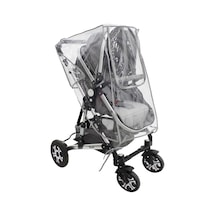 Mordesign Fermuarlı Ultra Lüx Bebek Arabası Yağmurluğu Şeffaf
