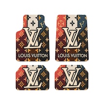 Oem Louis Vuitton Monogram Tasarımlı Dijital Baskılı 4 Parça Üniversal Halı Paspas Seti