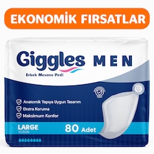 Giggles Yetişkin Erkek Mesane Pedi - L Beden - 4 Paket 80 Adet L