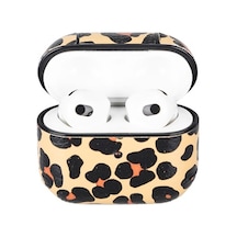 Apple Uyumlu AirPods 3.Nesil Deri Kılıf Juni Leo-Ne Leopar