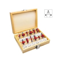 Rox Wood 12 Parça Ahşap Freze Seti 8mm Sap