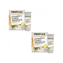 Youplus Vitamin C Çinko Propolis 2 x 20 Efervesan Tablet