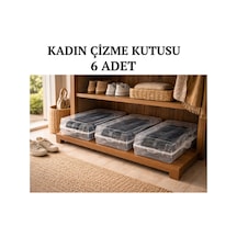 6 Adet Çizme Kutusu Beyaz