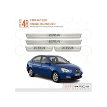 Hyundai Accent Era 2006-2012 Uyumlu Satine Krom Kapı Koruma Eşiği