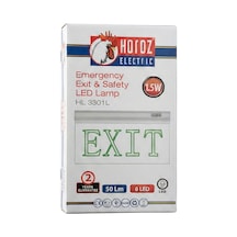 Horoz Zoff 1.5w 50 Lümen Şarjlı Camlı Acil Çıkış Exit Levhası Adaptor Sec-Kumanda-Metraj Seç Yok-Kumanda-Yok