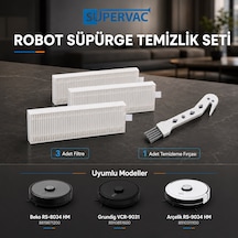 Beko Rs 8034 Hm Robot Süpürge İle Uyumlu Hepa Filtresi Ve Temizleme Fırçası