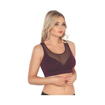 Bordo Mı Emay 4028 Seamless Tül Toparlayıcı Büstiyer Bordo