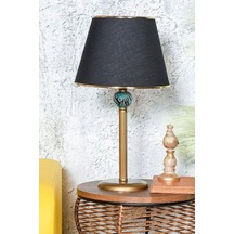 DEDE LİNEA ABAJUR ESKİTME YEŞİL ÇİNİLİ Eskitme