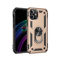 Mobilteam Apple Uyumlu iPhone 12 Vega Kılıf-gold Gold