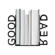 Hobi Demir Sanat Good Read Yazı Figürlü Dekoratif Metal Kitap Tutucu