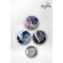 Alien Stage Mizi Sua Luka Yıldızları Çanta Süsü Rozet İğneli Buton Rozet Seti 58 Mm 3'lü Çok Renkli