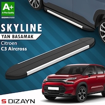 S-dizayn Citroen C3 Aircross Skyline Aluminyum Yan Basamak 183 Cm 2017-2024 A+ Kalite