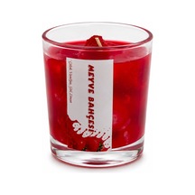 Gül Mum Candle Çilek Kokulu Mum - Cam Bardaklı Meyve Kokulu- 12'li Paket Diğer