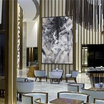 Modern Büyük Boy El Yapımı Yağlı Boya Tablo 105x150cm