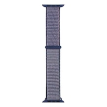 Watch 38mm Kordon Band-03 Serisi Hasır Strap Kayış-fidnight Blue