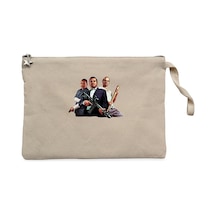GTA Assassin Business Mans Krem Clutch Cüzdan / El Çantası Krem